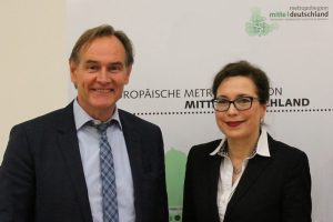 Burkhard Jung und Antje Strom.