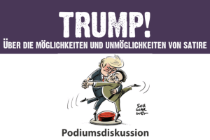 Poster Podiumsdiskussion mit Schwarwel. Quelle: American Studies Leipzig