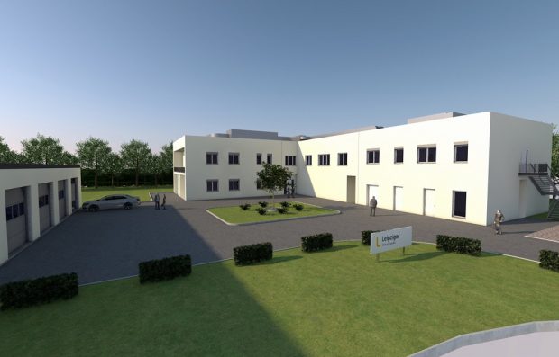 Neubau Trinkwasserlabor: Die Fertigstellung ist für Mitte 2020 geplant. Foto: Leipziger Gruppe