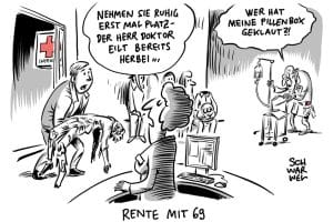 Karikatur: Schwarwel