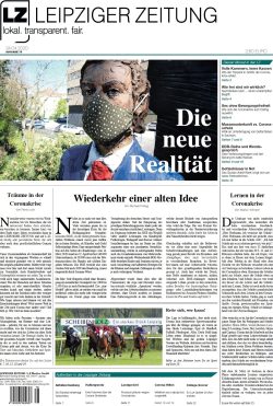 Das Titelblatt dr LEIPZIGER ZEITUNG Nr. 78, Ausgabe April 2020. Foto: Screen LZ