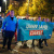 Demo mit AfD-Banner.