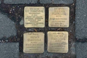 Die Stolpersteine für die Familie Frankenthal am Dittrichring 13