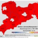 Grafische Darstellung der Durchschnittstemperatur in Sachsen.