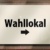 Schild Wahllokal.