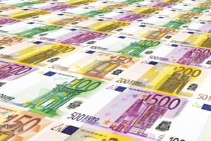 Euro-Banknoten, Symbolbild.